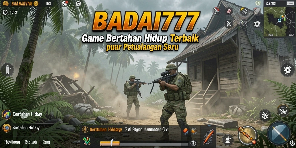 Tampilan antarmuka pengguna BADAI777 yang menarik dan intuitif untuk pengalaman bertahan hidup.