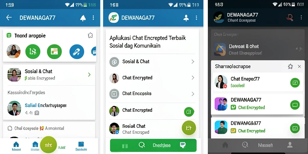 Antarmuka ramah pengguna dan fitur Chat Encrypted DEWANAGA77.