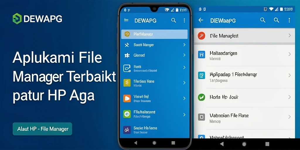 Tampilan antarmuka DEWAPG dengan fitur File Manager yang lengkap.