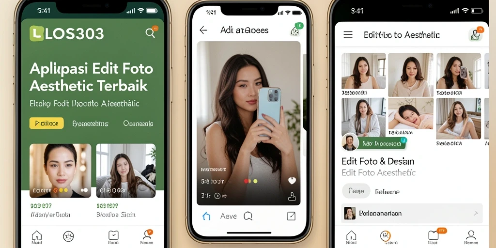 Tampilan antarmuka LOS303 yang modern dan fungsional untuk Edit Foto Aesthetic.